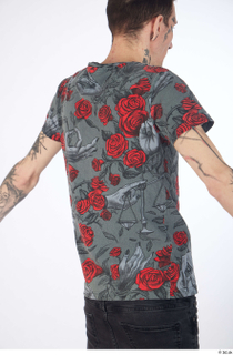 Dio casual dressed grey floral print t shirt upper body…